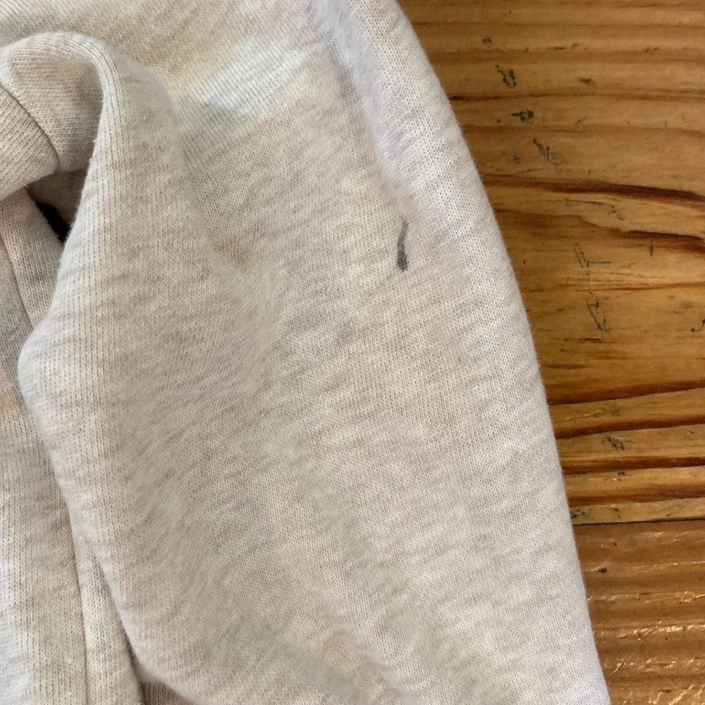 Gap Hoodie Kids Oatmeal Good Glitter Patches‎ Zip Up Sweatshirt SIZE XS 4-5